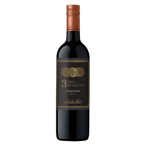 VINHO CHI 3 MEDALLAS CARMENERE 750ML