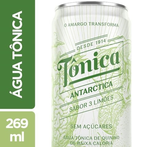 ÁGUA TÔNICA ANTARCTICA 3 LIMOES LATA 269ML