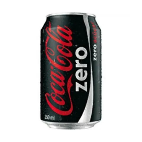 REFRIGERANTE COCA-COLA ZERO 350ML LATA